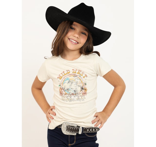 T-Shirt Bill Way Infantil Bege 803137