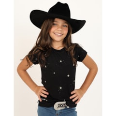 T-Shirt Bill Way Infantil Star Preto 803135