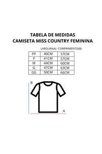 T-Shirt Miss Country 3028