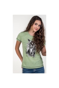 T-shirt Miss Country Black Horse 3176