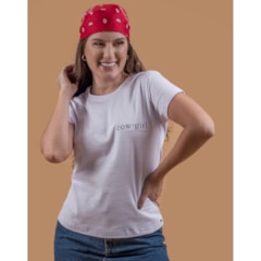 T-Shirt Miss Country Cowgirl Branco 3221
