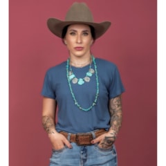 T-Shirt Miss Country Vento 3257 Azul