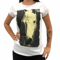T-Shirt Ox Horns Feminina Branca/Estampa 6013