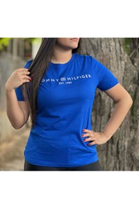 T-Shirt Tommy Hilfiger THWW0WW40276-THTP1 Azul Royal