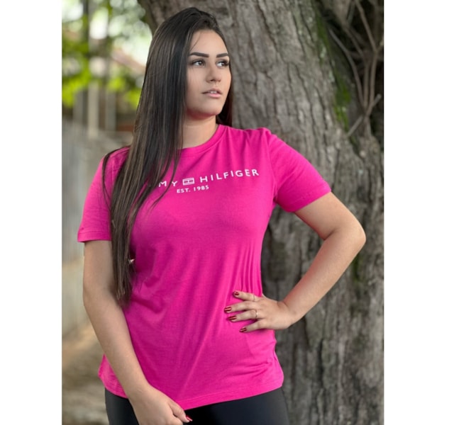 T-Shirt Tommy Hilfiger THWW0WW40276-THTP1 Pink