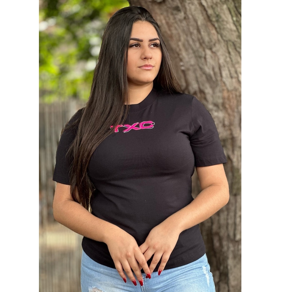 【⠀くう 】 T-Shirt TXC 50767 Preto | Cris & Cia