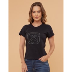 T-Shirt TXC 50911 Preto/Pedraria