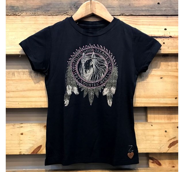 T-Shirt Zoe Horse Western Infantil 3014