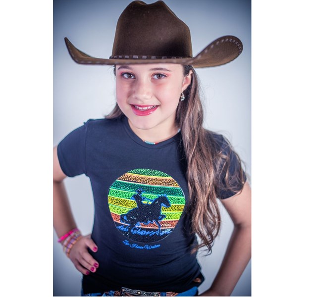 T-Shirt Zoe Horse Western Infantil 3051