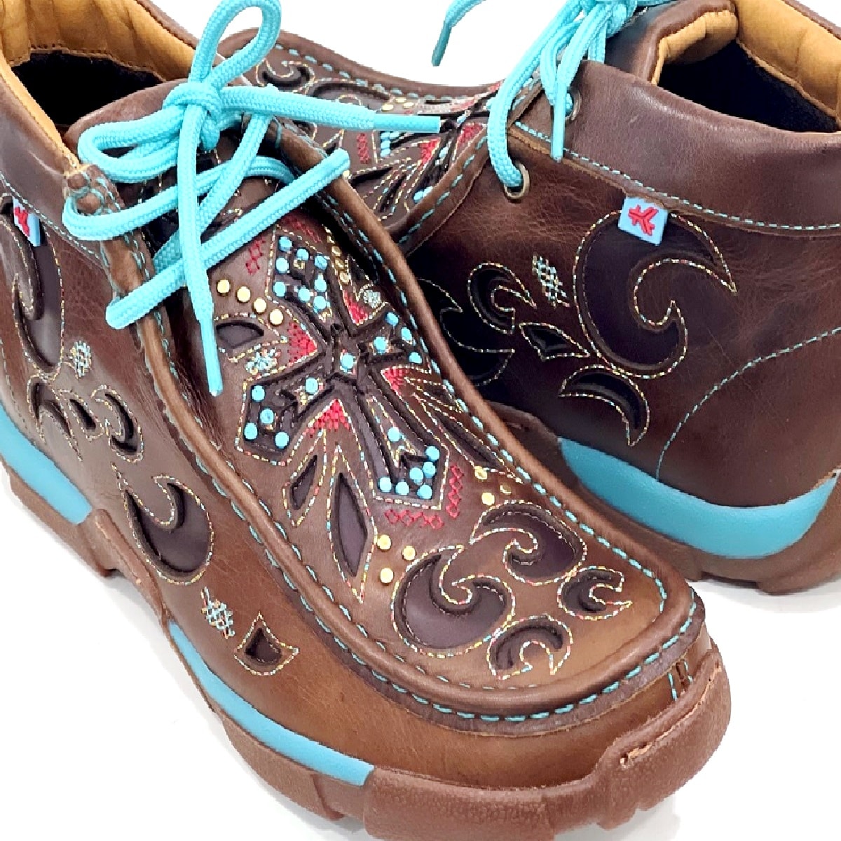 Tênis Destroyer Goyazes Atlanta Caramelo/Turquesa 221009-C | Cris