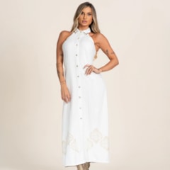 Vestido Buphallos Off White BPL1120