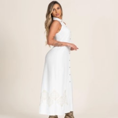 Vestido Buphallos Off White BPL1120