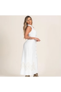 Vestido Buphallos Off White BPL1120