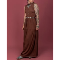 Vestido Miss Country 3266 Marrom