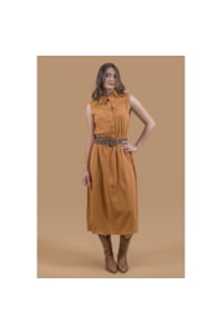 Vestido Miss Country Connection Caramelo 3216