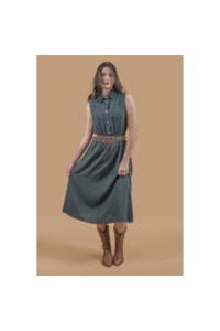 Vestido Miss Country Connection Verde 3216