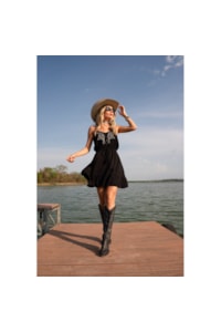 Vestido Turkese Store Nash Preto VO011